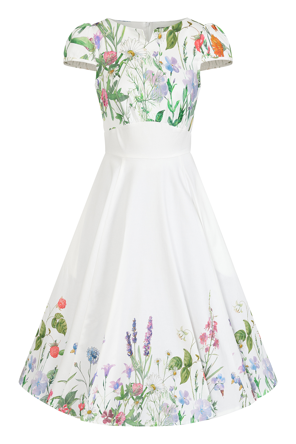 Autumn Floral Swing Dress